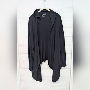 Guc Style & Co Sport Black  Draped Waffle 🧇 Cardigan Size XXL